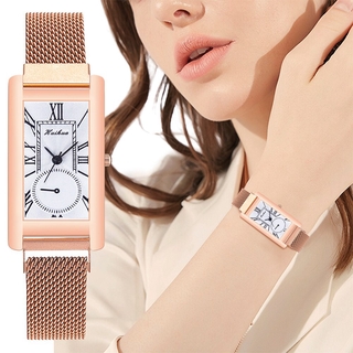 Đồng Hồ Nữ Mặt Chữ Nhật Sang Trọng