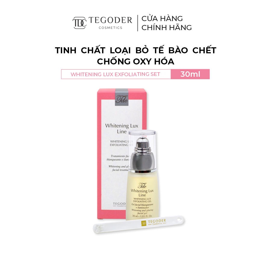 Tinh chất loại bỏ tế bào chết chống oxy hóa Tegoder Whitening Lux exfolianting set 30 ml mã 7481