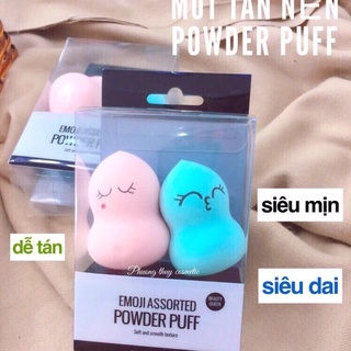 Hộp 2 Bông mút tán kem nền hồ lô Miniso siêu dai không tơi