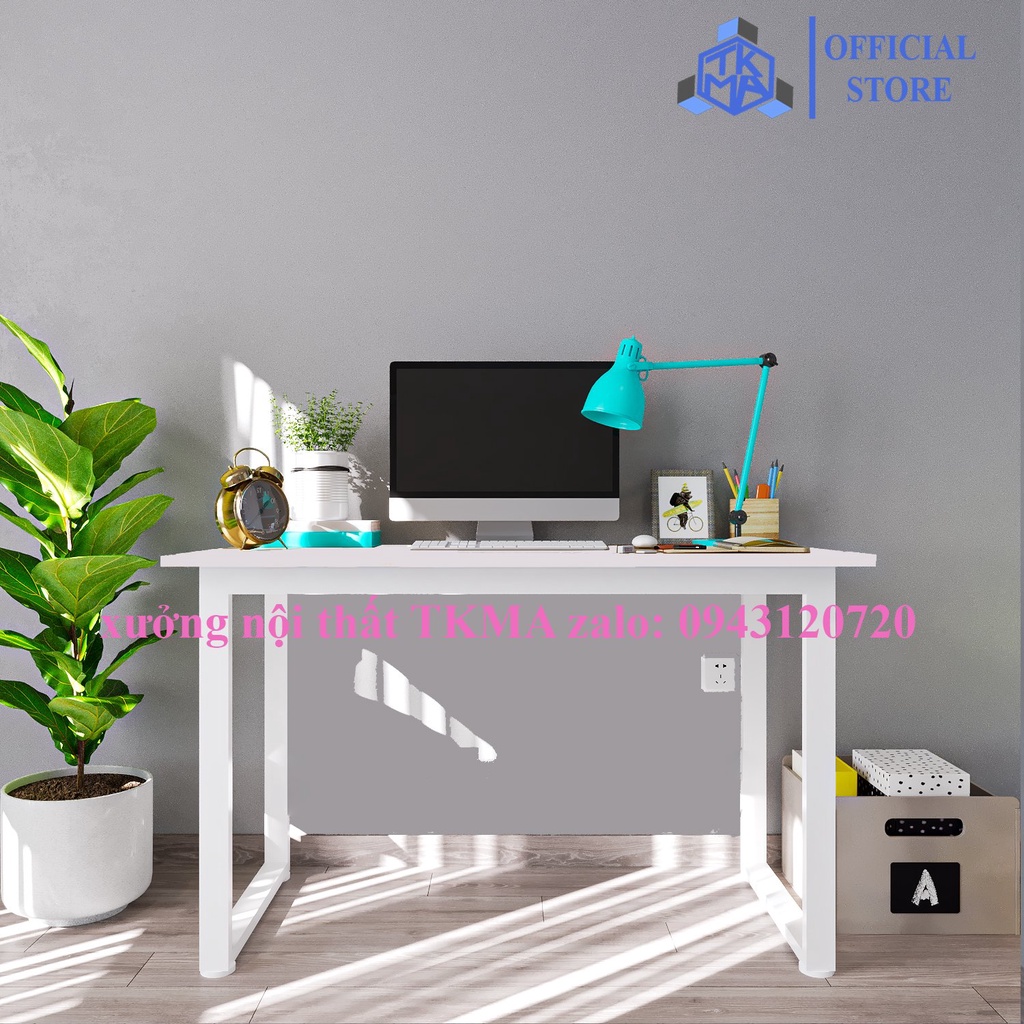 BÀN HỌC SINH ĐỂ MÁY TÍNH LÀM VIỆC CHỮ U KHUNG SẮT, LẮP RÁP ĐƠN GIẢN TKMA