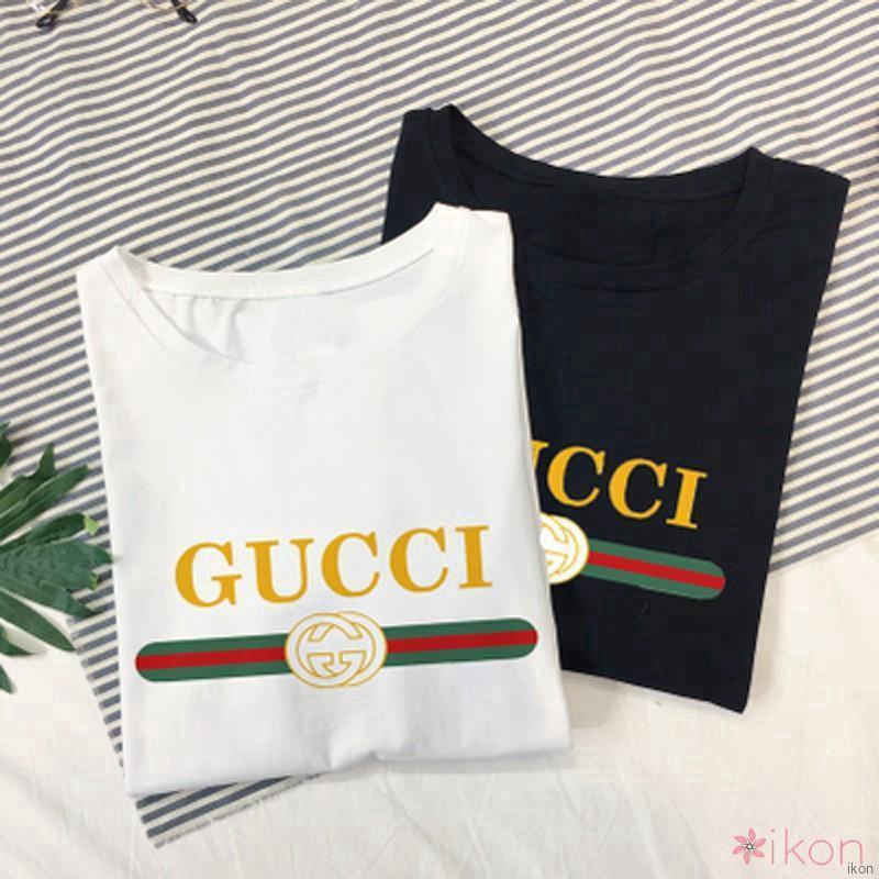 Áo thun nữ ngắn tay in chữ phong cách Hàn Quốc