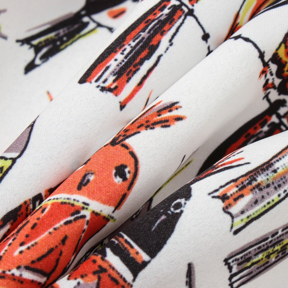 Đầm Sanlutoz dài tay in họa tiết chim hoạt hình đáng yêu cho bé gái