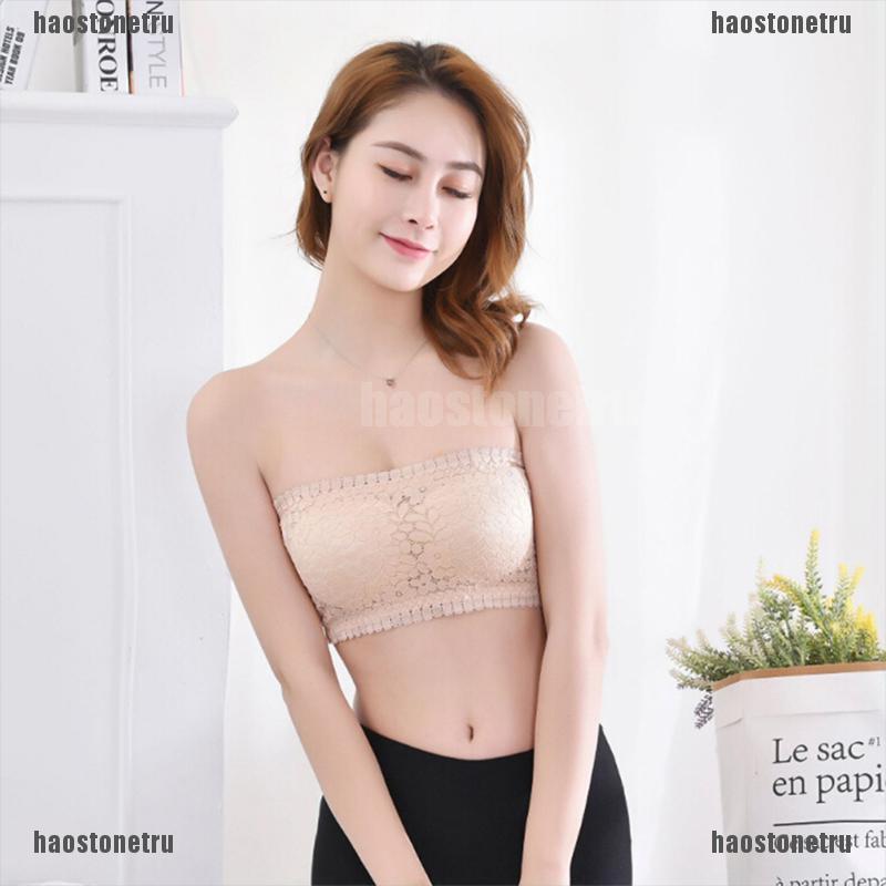 Áo Ngực Ống Màu Trơn Phối Ren Có Mút Nâng Ngực | BigBuy360 - bigbuy360.vn