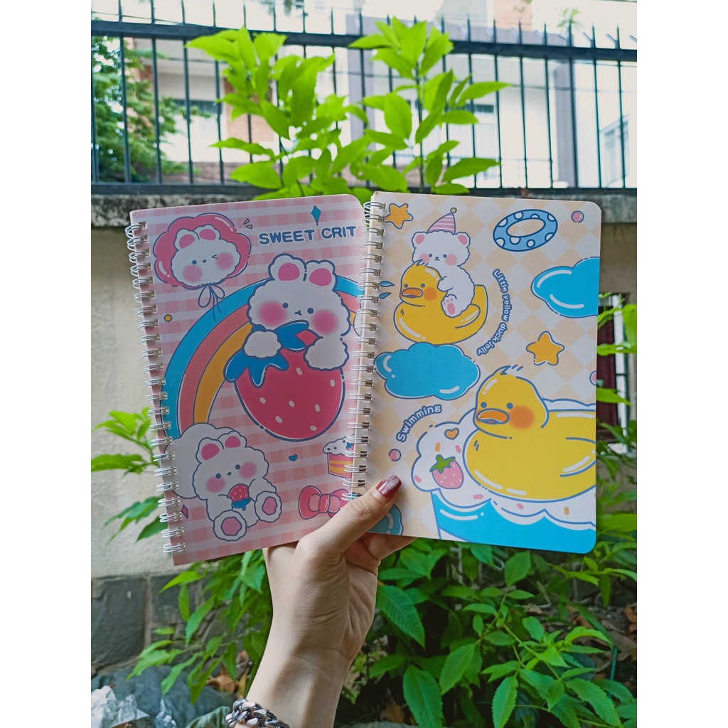 Sổ lò xo A5 nhiều hình cute - shopliam