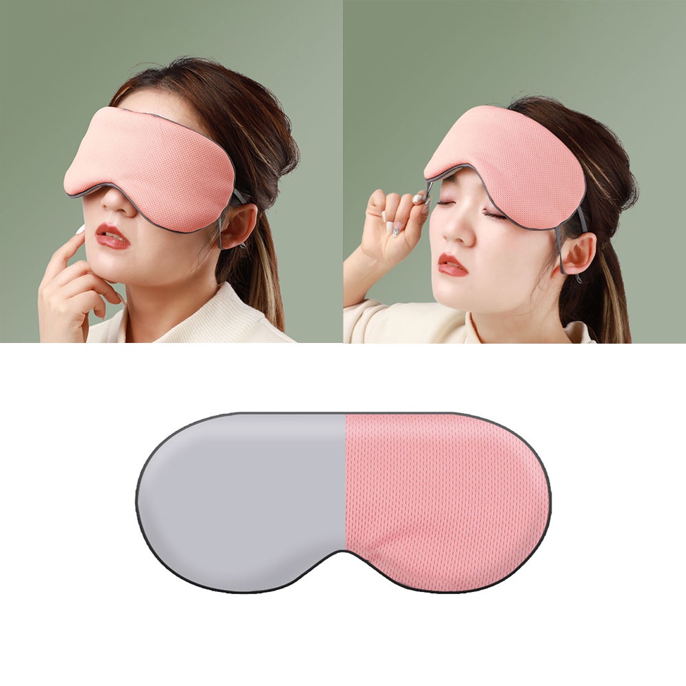 Mặt Nạ Bịt Mắt Ngủ Vải Lụa Lạnh Mềm Mại Thoáng Khí Có Thể Điều Chỉnh