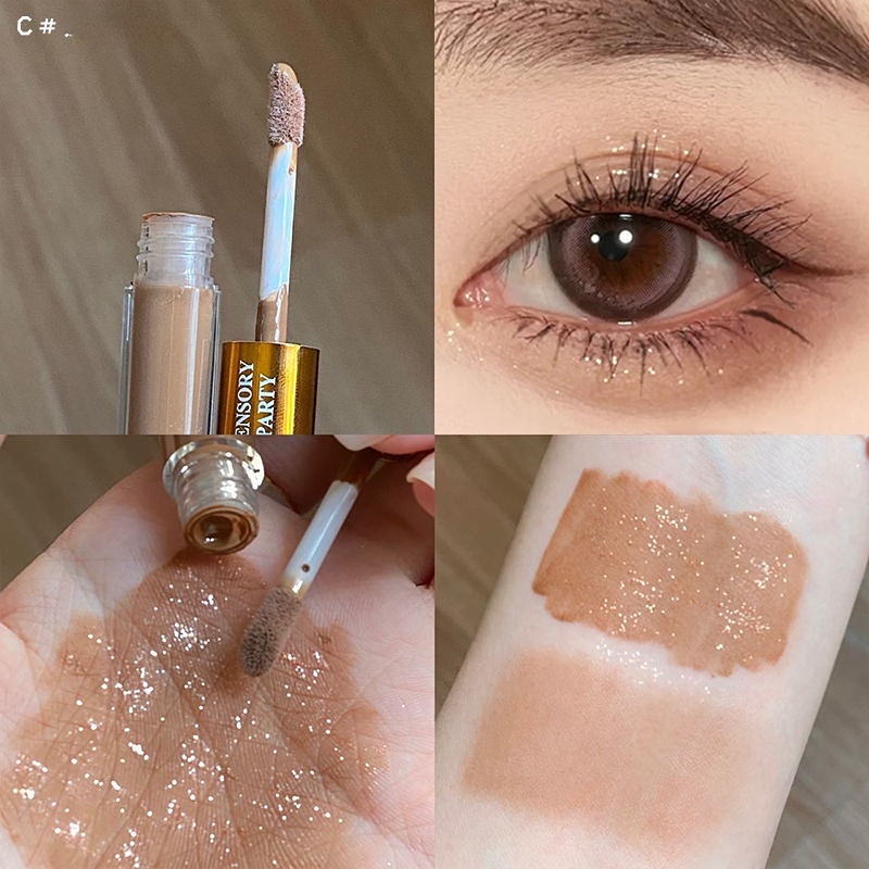 Phấn Mắt Dạng Lỏng 2 Trong 1 Chống Thấm Nước Màu Sắc Tự Nhiên