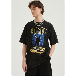 Áo Thun Graphic Washed AC/DC Cao Cấp