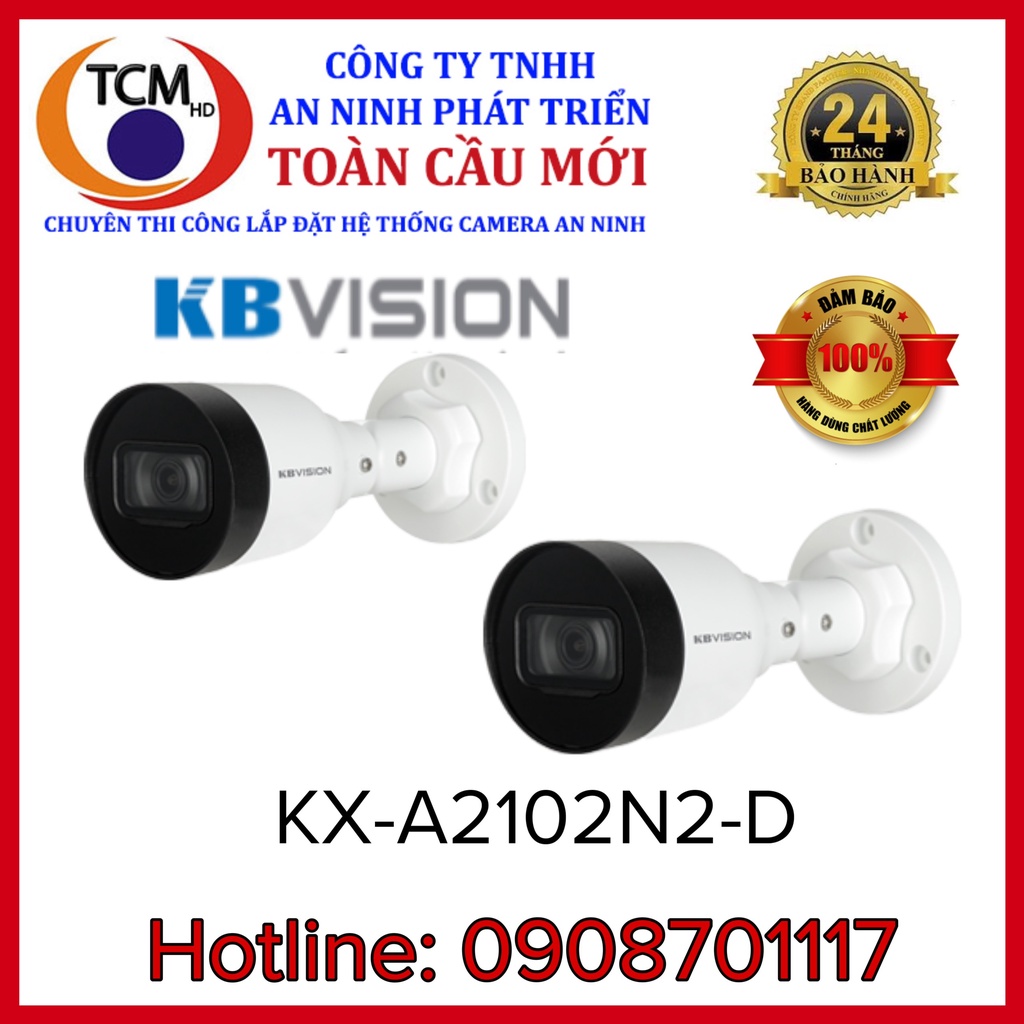 Camera IP hồng ngoại 2.0 Megapixel KBVISION KX-A2101N2-D