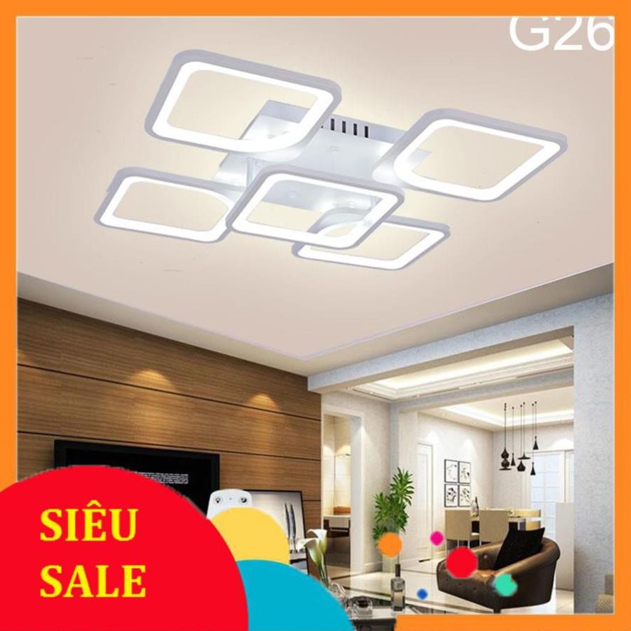 ĐÈN ốp trần, đèn led ốp trần trang trí phòng khách ô vuông có 3  chế độ sáng tăng chỉnh ánh sáng bảo hành 12 tháng