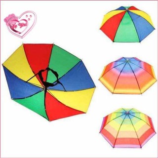 Dù đội đầu che nắng mưa du lịch câu cá
