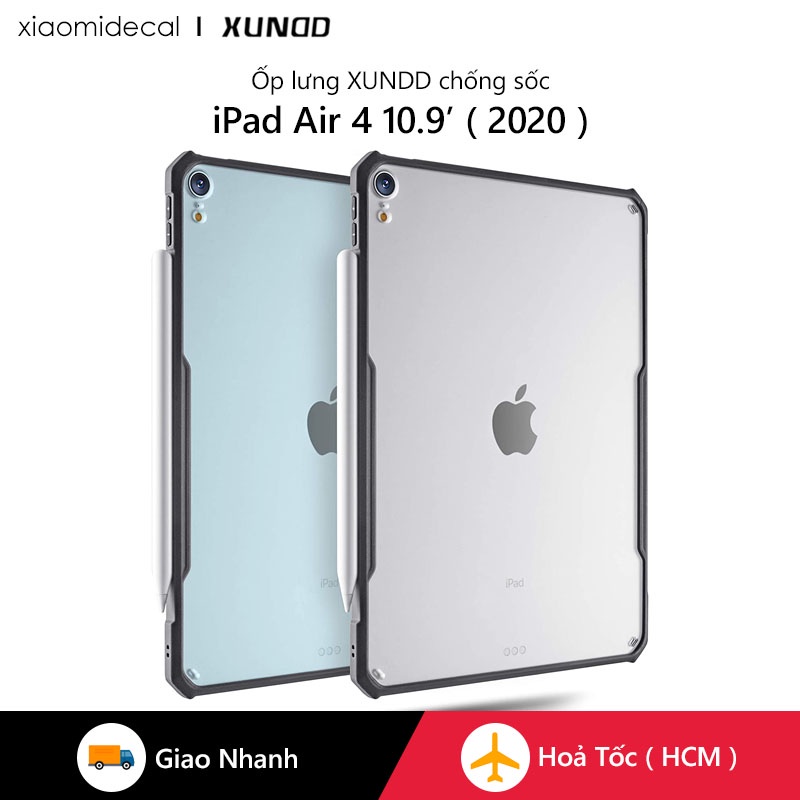 Ốp lưng XUNDD iPad Air 5 / 4 ( 2022 / 2020 ) 10.9 inch Mặt lưng trong, viền TPU, Chống sốc