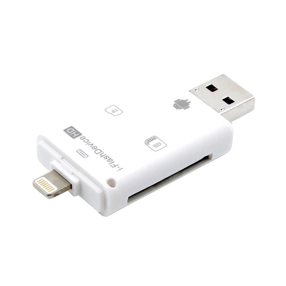 [youkuntwo]USB i-Flash Drive Micro SD/TF Memory Card Reader Adapter For iPhone iPad Android