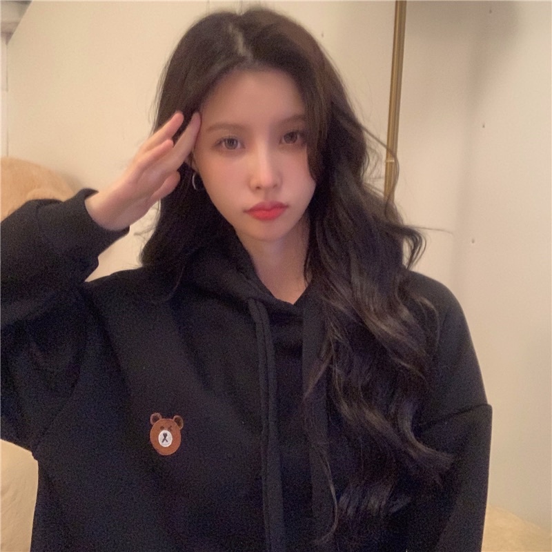 Áo hoodie nam nữ chất nỉ bông 2 lớp dày đẹp in hình gấuu