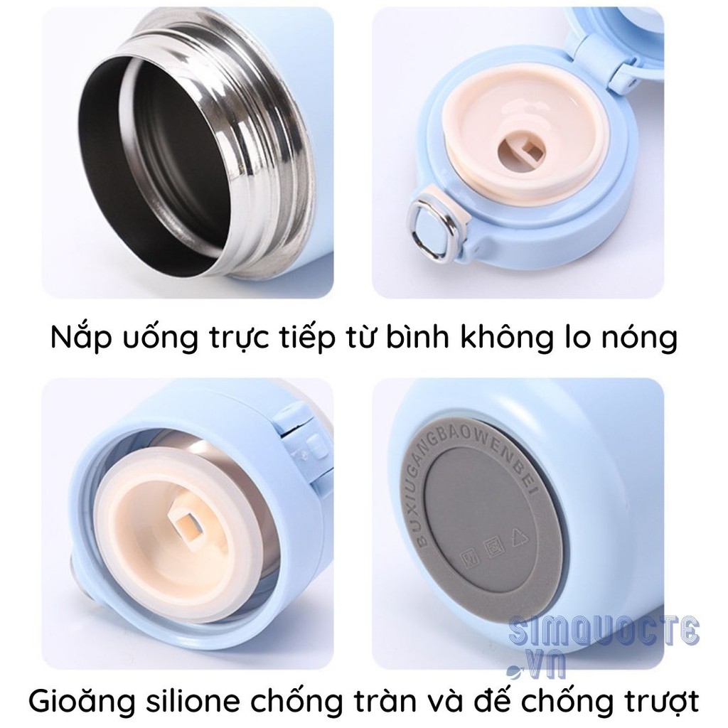 Bình nước giữ nhiệt pastel BN00620 420ml loại Hiển Thị Nhiệt Độ