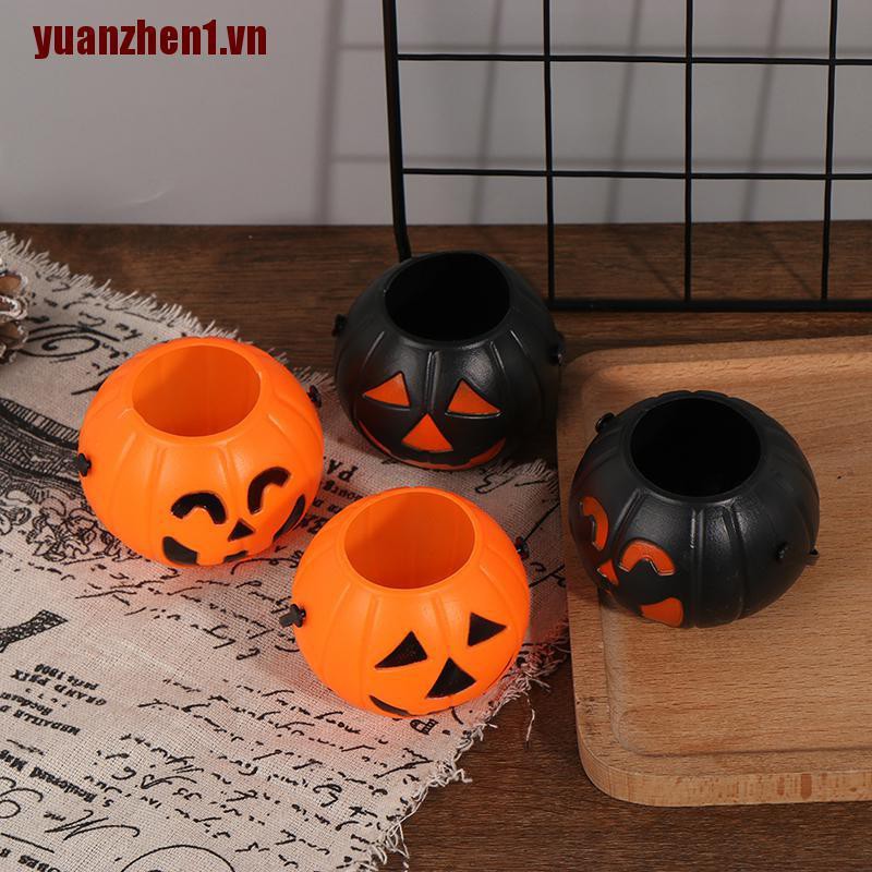 Xô Nhựa Đựng Bí Ngô Trang Trí Halloween Yuanzhen1