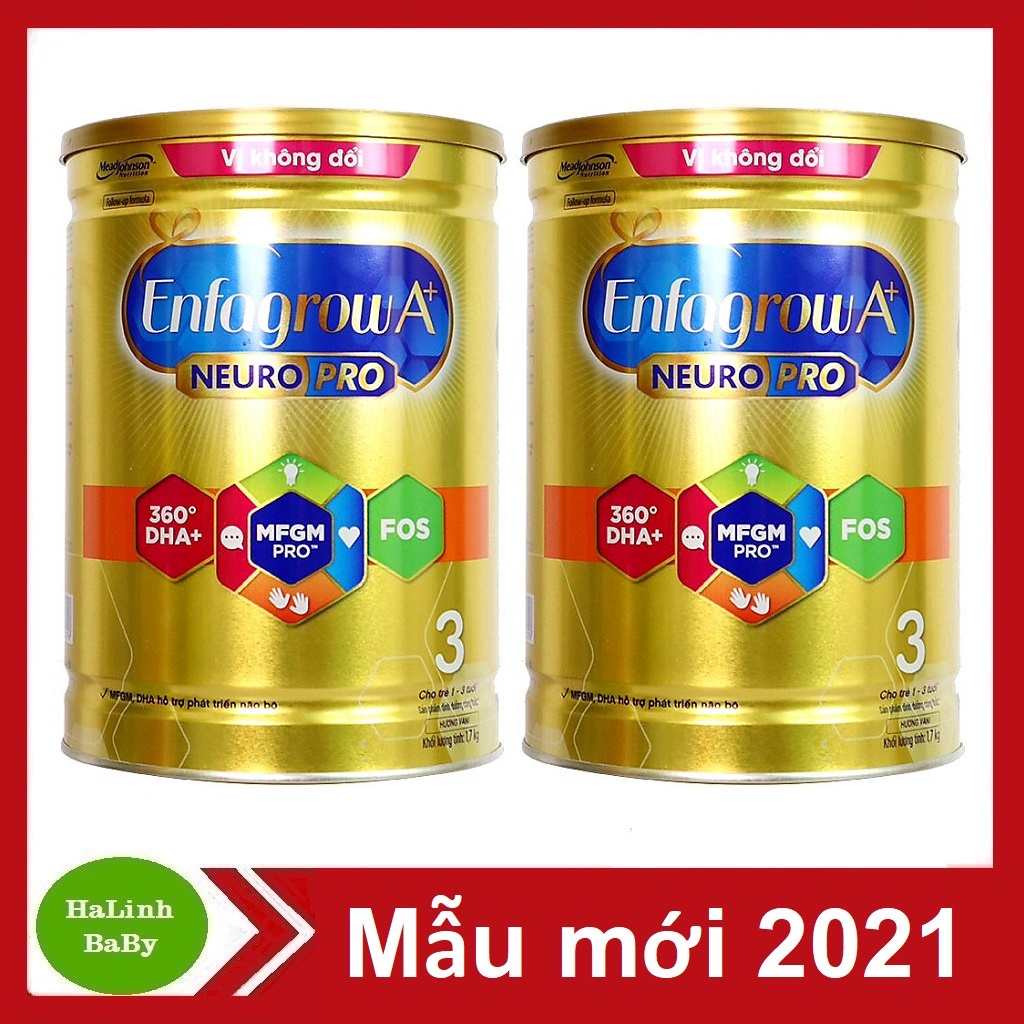 Combo 2 Lon Sữa Enfagrow số 3 1.7kg [Date 2023]