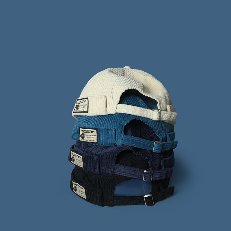 Mũ Beanie Vải Nhung Thêu Chữ Phong Cách Hip Hop Thời Trang Cá Tính