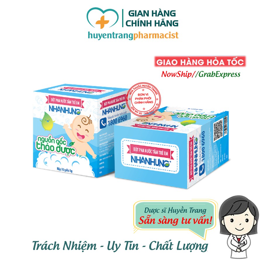 ✔️️️(Tặng quà) Bột Tắm Nhân Hưng Chính Hãng - Trẻ hết Rôm sảy ,Mẩn ngứa, Hăm da, Mụn nhọt