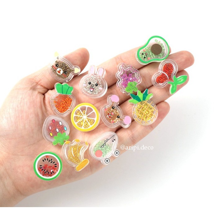 Charm Hoạt hình lắc lắc hạt cườm B77 /Nguyên liệu làm slime resin trang trí