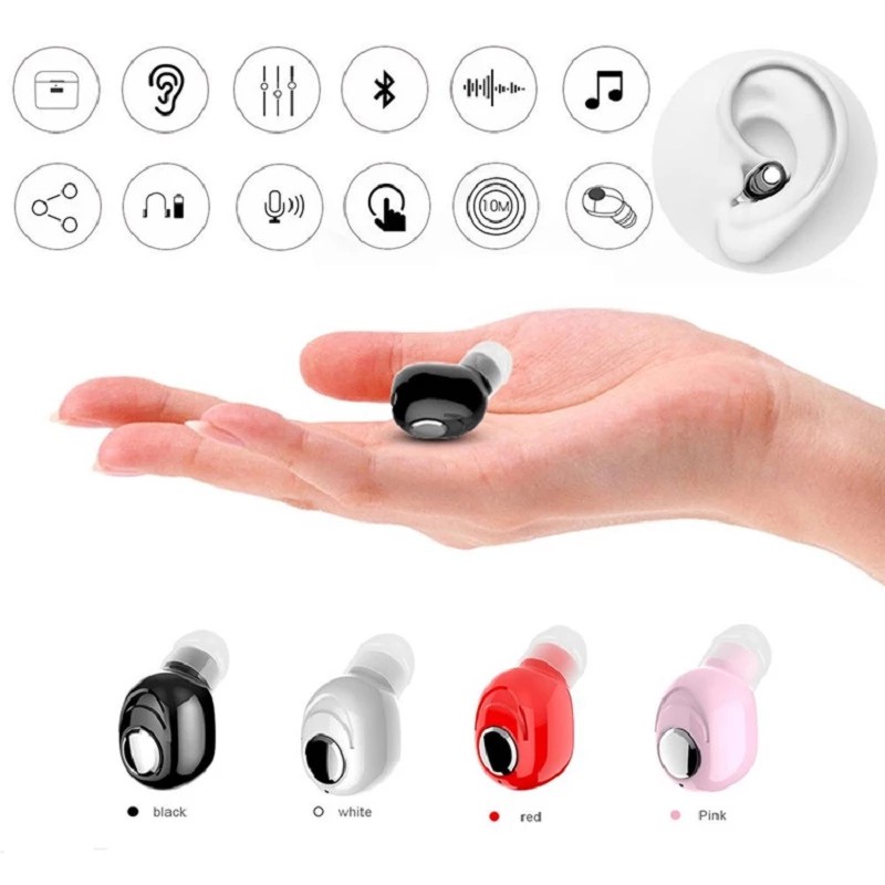 Tai nghe in-ear không dây mini L16, kết nối Bluetooth qua micro cầm tay