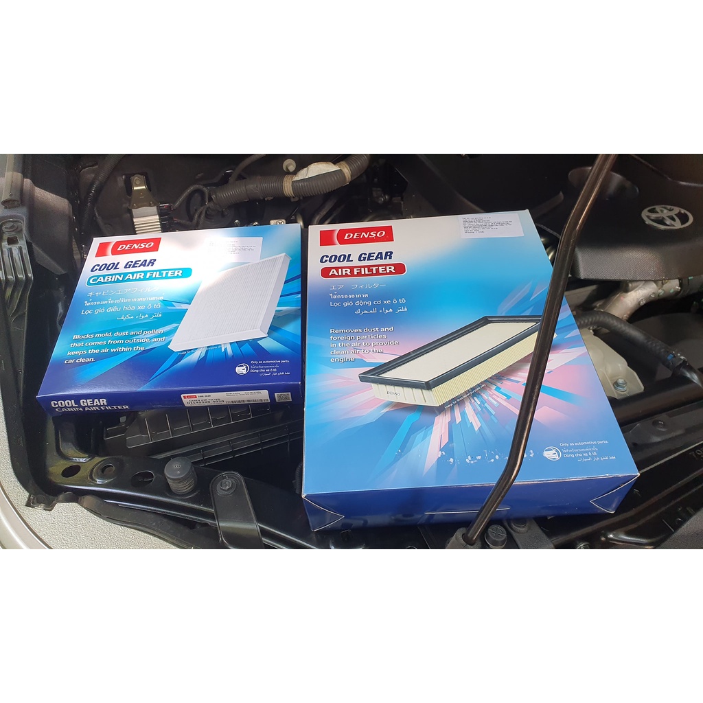 LỌC GIÓ ĐỘNG CƠ/ ĐIỀU HÒA DENSO TOYOTA FORTUNER/INNOVA 2015+