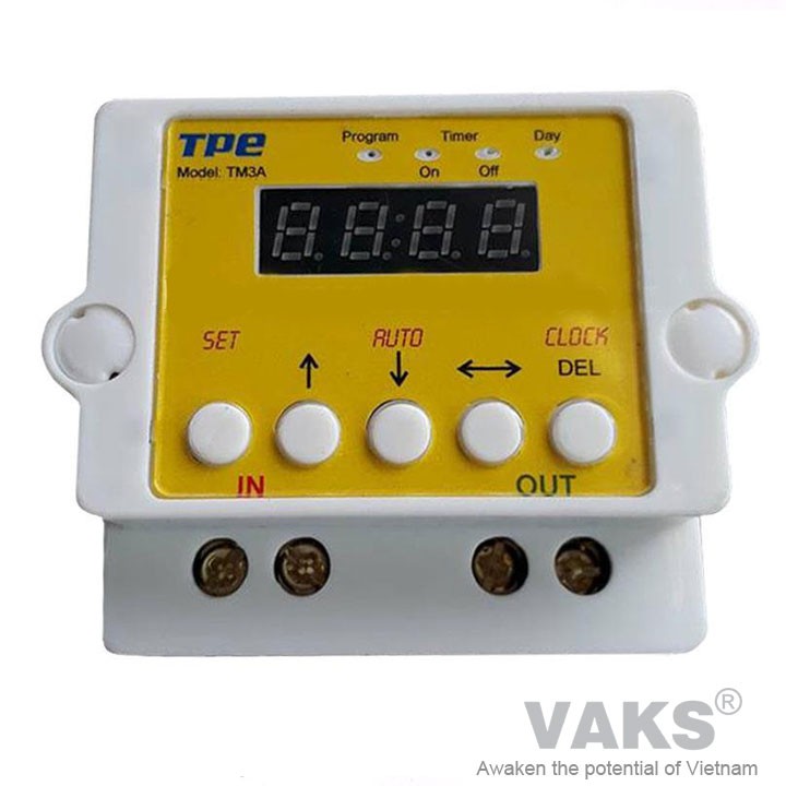 Công tắc hẹn giờ kỹ thuật số TPE - TM3A - V2, 2018