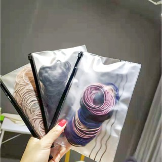 Set 5 chiếc dây cột tóc trơn nhiều màu