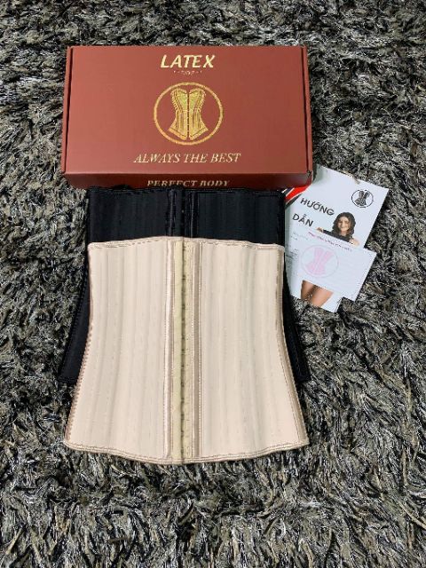 Đai nịt bụng  latex 25 xương thép nhập khẩu chính hãng hi lạp