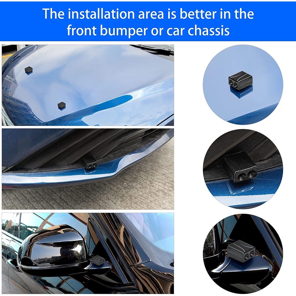 JONYE Set 2 Còi Cảnh Báo Hươu Cao Cấp Cho Xe Ô Tô