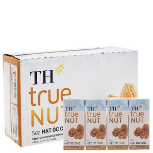 Thùng 48 hộp 180ml Sữa hạt Óc Chó TH true NUT 180 ml