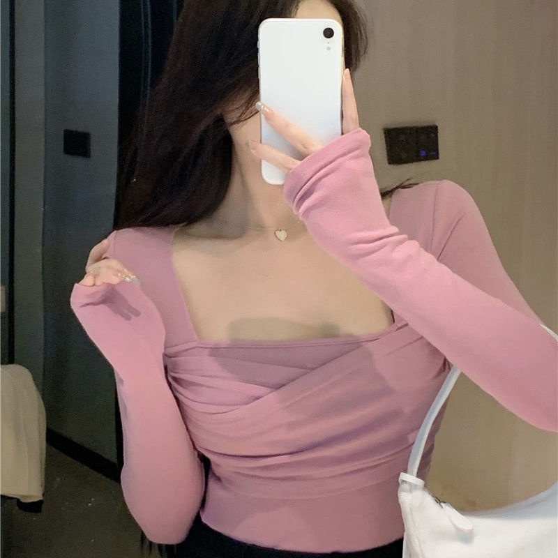 Áo Thun Tay Dài Form Ôm Kiểu Dáng Quyến Rũ