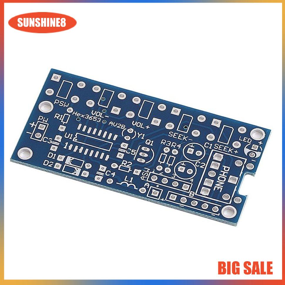 【SUN】[NEW]Wireless Stereo FM Radio Receiver Module PCB DIY Electronic Kits 76MHz-108MHz