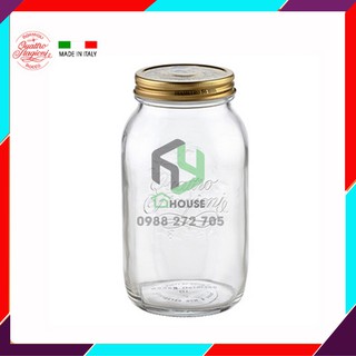 Hũ thủy tinh nắp vặn Quattro 1500ml