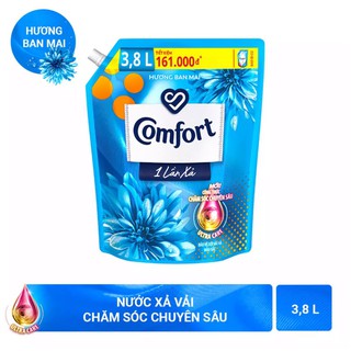 NƯỚC XẢ VẢI COMFORT 1 LẦN XẢ HƯƠNG BAN MAI 3,2L