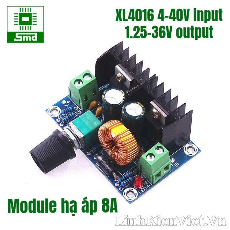 Module nguồn hạ áp 8A XL4016 M401, mạch hạ áp 1.25V đến 36V công suất 200W