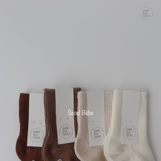 Set 4 đôi tất bắp Peekaboo
