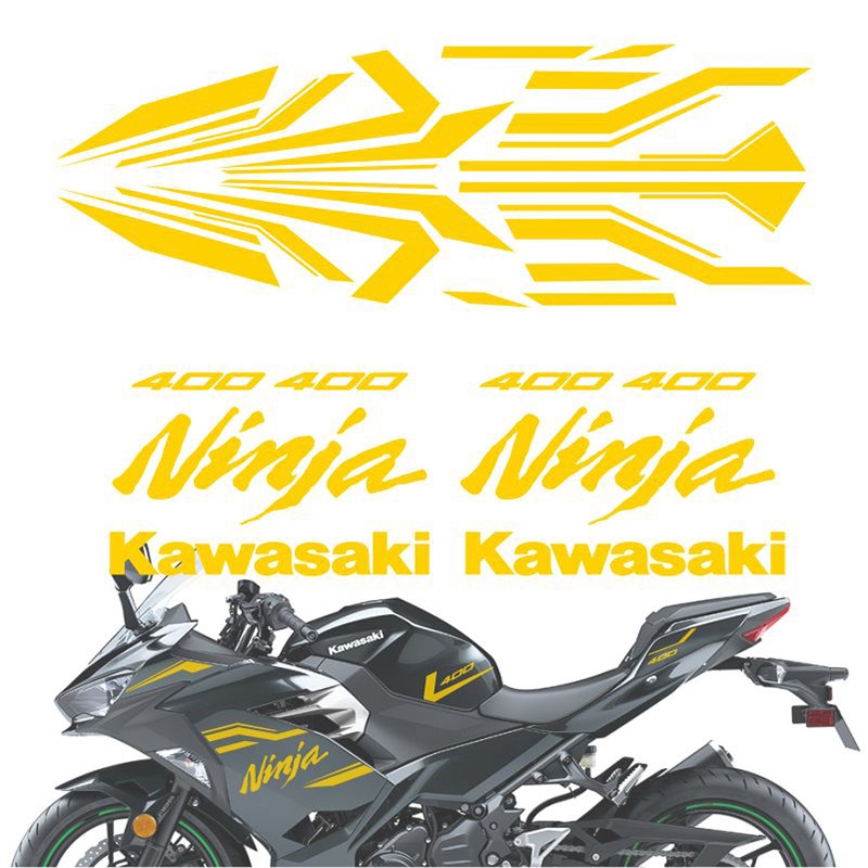 Miếng Dán Trang Trí Xe Mô Tô Kawasaki Ninja 400 Chất Lượng Cao