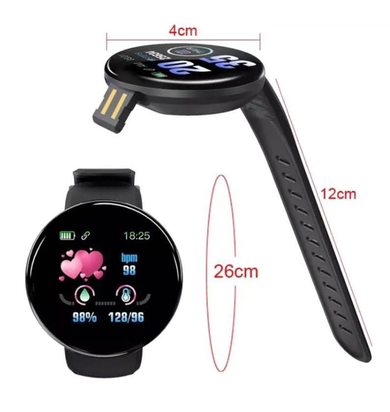 [ Ready Stock ] New Round Screen Smart Bracelet/ Smart Watches for Men Women / Smart Sport Heart Rate Oxygen Smart Bracelet/ Smart Watch with Blood Pressure Monitor, Heart Rate, Pedometer, Notifications