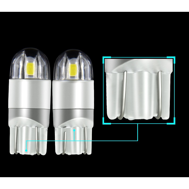 Đèn nội thất xe ô tô T10 3030 2smd 168 501 W5W 6000K