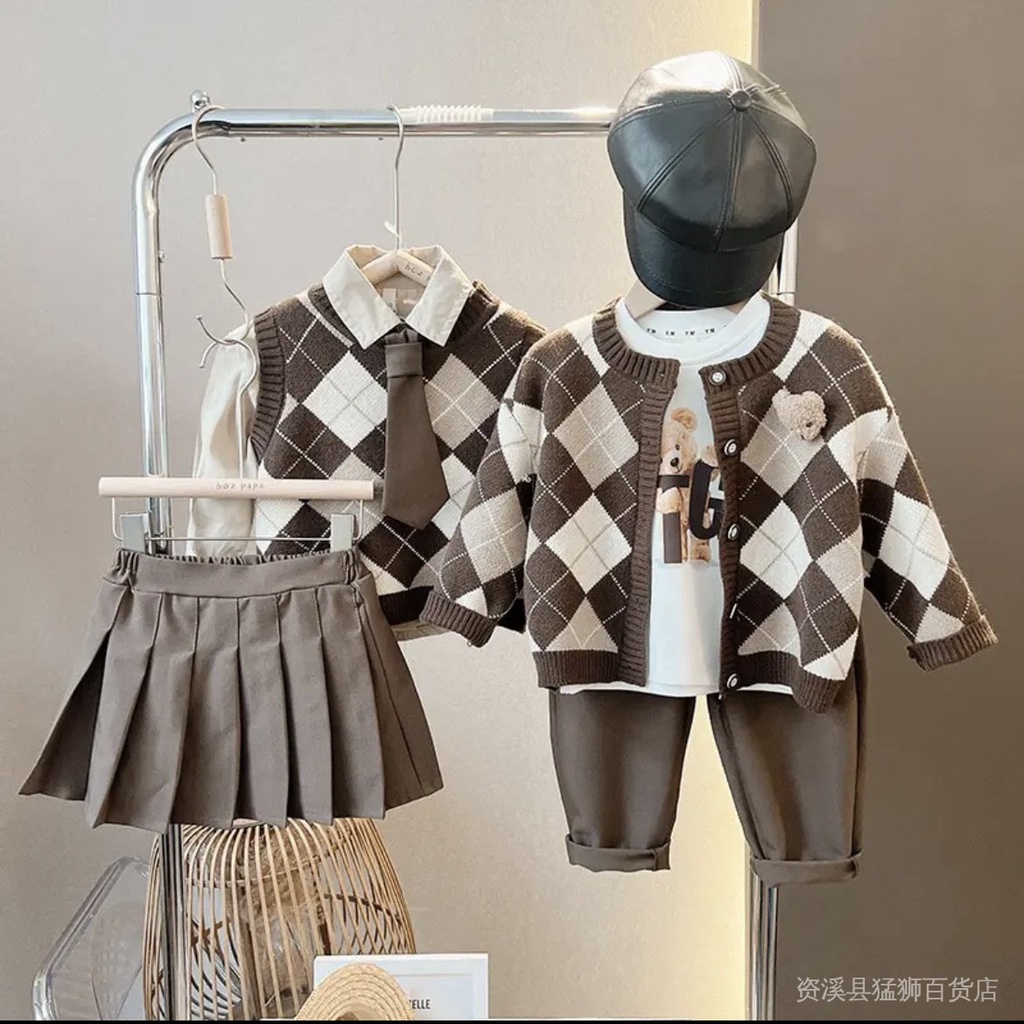 Set Đồ Thời Trang Xuân Thu Phong Cách Mới 2022 Cho Bé Trai / Gái