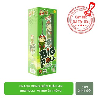 Snack rong biển thái lan Big Roll vị truyền thống x 1 thùng