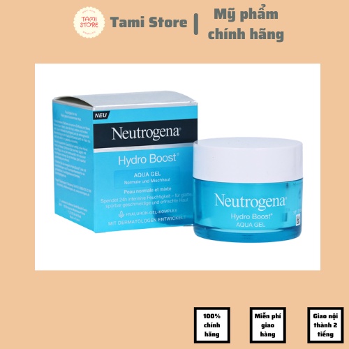 Kem dưỡng ẩm Neutrogena Aqua Gel 50ml cho da dầu chính hãng bản Pháp mẫu mới nhất mỹ phẩm Store Tami