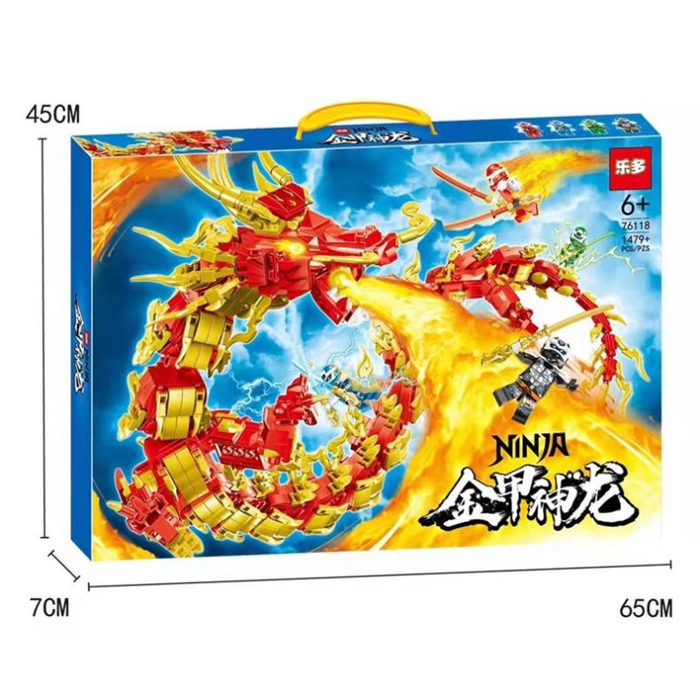 Bộ Đồ Chơi Xếp Hình Lắp Ghép Ninja Rồng Cho Bé, Lắp Ráp Dragon