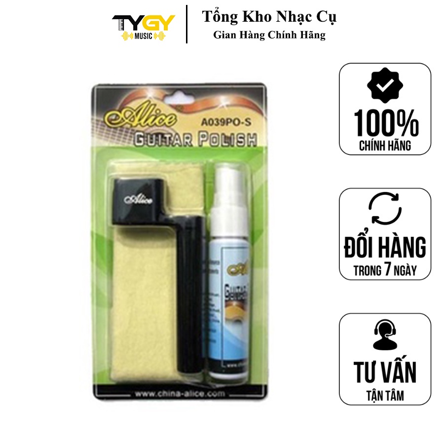 Bộ Vệ Sinh Đàn Guitar TYGY Music Alice ,Vệ Sinh Lau Chùi Đàn Guitar