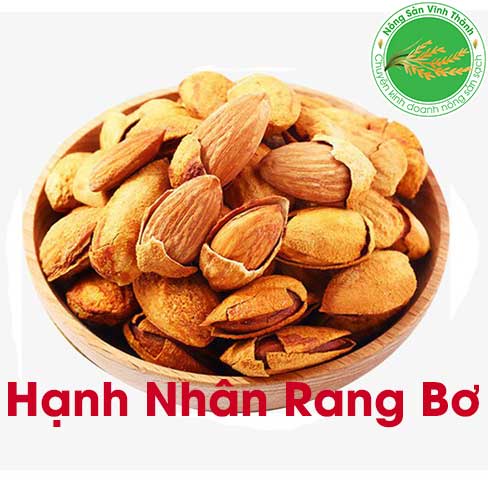 Hạnh Nhân Rang Bơ Thơm Giòn Nhập Khẩu Mỹ Hũ 250gr - Nông Sản Vĩnh Thành