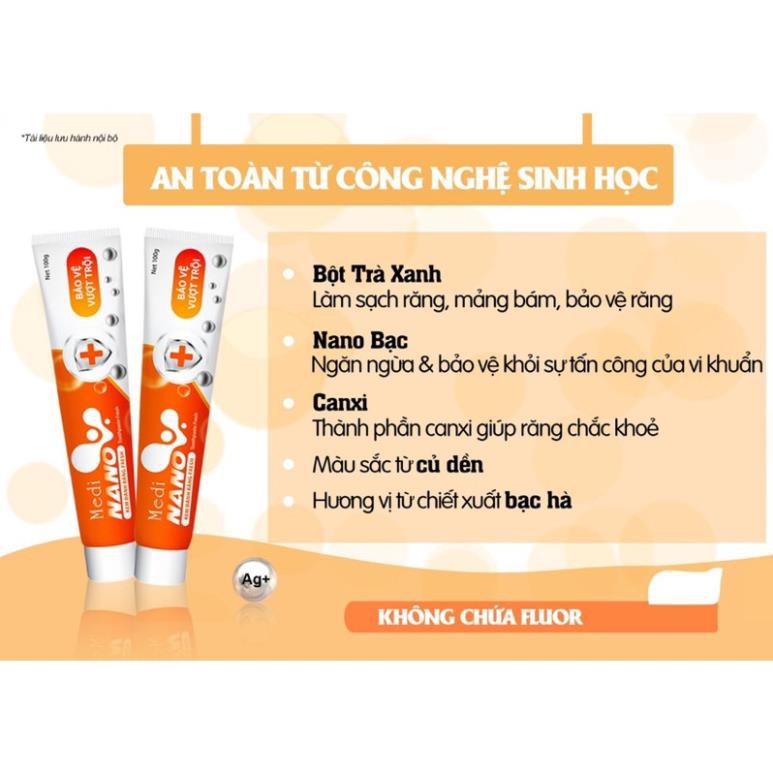 Kem Đánh Răng MeDi NaNo Sinh Học An Toàn Cho Sức Khoẻ