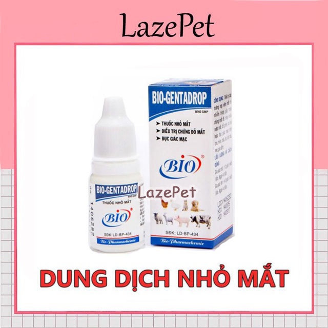 [Mã PET50K giảm Giảm 10% - Tối đa 50K đơn từ 250K] Nhỏ mắt cho chó mèo Bio-Gentadrop