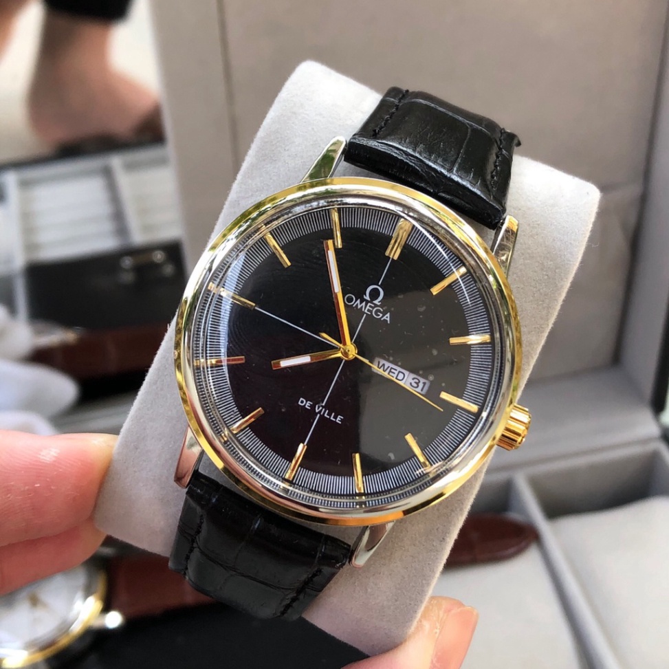 Đồng hồ Nam OMG máy nhật omg22, kim trôi, bảo hành 12 tháng. đồng hồ dây da.