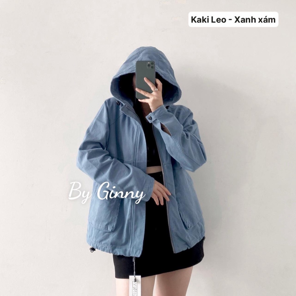 [ BẢN MỚI NHẤT] Áo Khoác Chống Nắng Kaki Leo, nón to và túi trong rộng / Áo khoác mặc cặp với mẹ, áo khoác tặng mẹ MIUCO