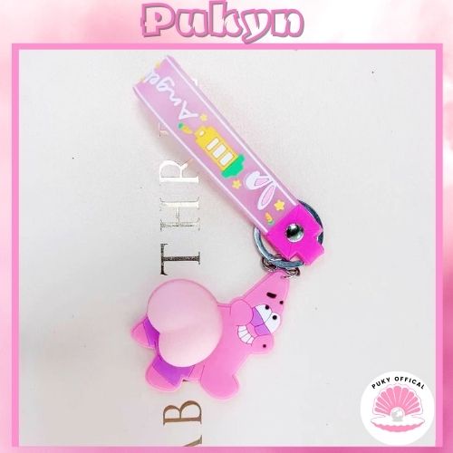 Móc khóa xả stress cute anime cặp đôi gấu bông dễ thương PUKYN MK01